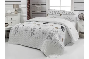 Eponj Home Överkast Dubbelt 200x220+2 Kuddfodral Quiltat - Vit/Grå/Svart/Brun - Textil & mattor - Sängkläder