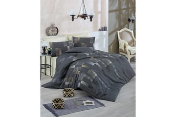 Eponj Home Bäddset Dubbelt 4-dels - Antracit/Gul/Vit - Textil & mattor - Sängkläder - Bäddset & påslakanset