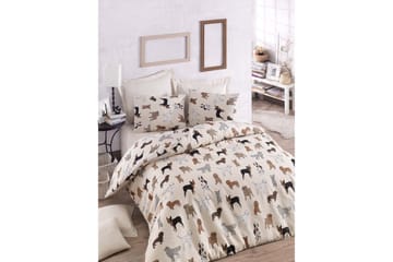 Eponj Home Bäddset Dubbelt 4-dels - Creme/Multi - Textil & mattor - Sängkläder - Bäddset & påslakanset