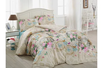 Eponj Home Bäddset Enkelt 3-dels - Beige/Vit/Multi - Textil & mattor - Sängkläder - Bäddset & påslakanset