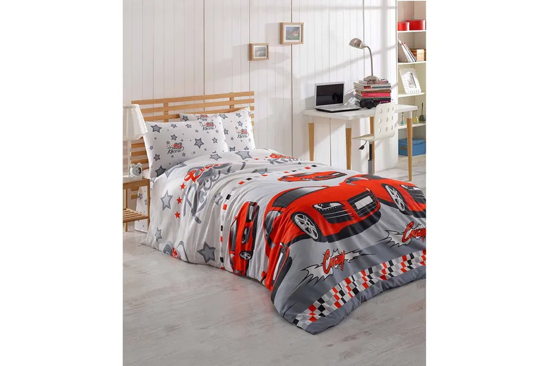 Eponj Home Bäddset - Röd - Textil & mattor - Sängkläder - Bäddset & påslakanset