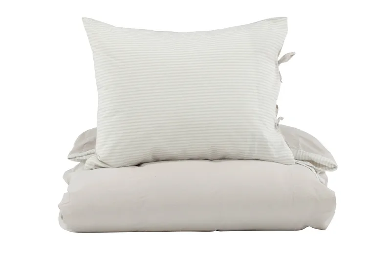 Jenna Bäddset 2-Dels 150x200/50x60 cm - Ljusgrå - Textil & mattor - Sängkläder