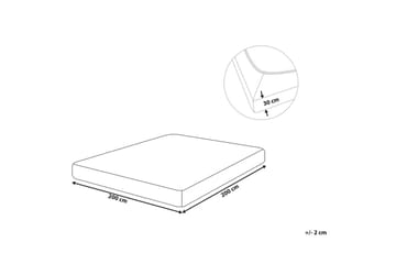 Dra-på-lakan Janbu Taupe, 200x200 cm - Taupe, 200x200 cm - Textil & mattor - Sängkläder - Lakan - Dra på lakan