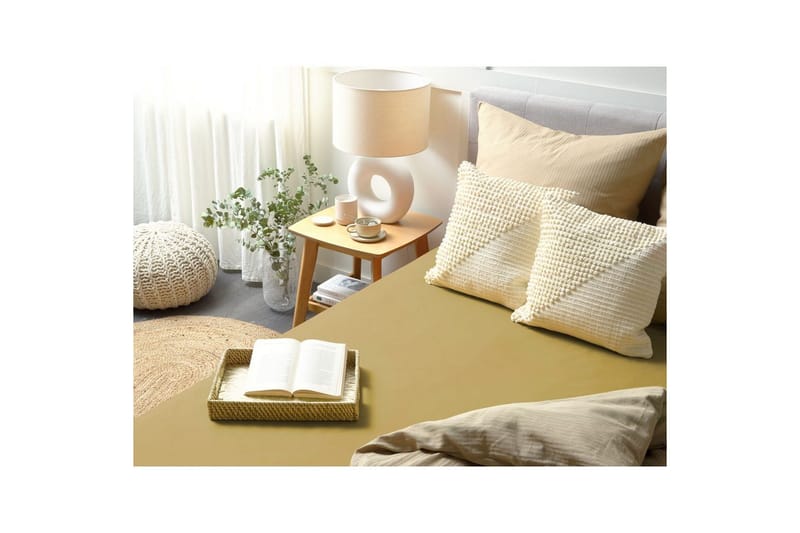 Dra-på-lakan Janbu Olivgrön, 180x200 cm - Olivgrön, 180x200 cm - Textil & mattor - Sängkläder - Lakan - Dra på lakan