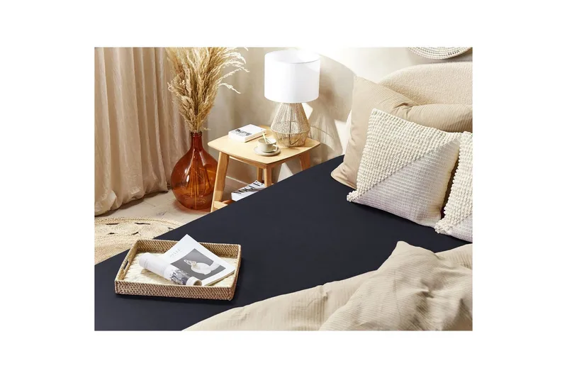 Dra-på-lakan Janbu Svart, 180x200 cm - Svart, 180x200 cm - Textil & mattor - Sängkläder - Lakan - Dra på lakan