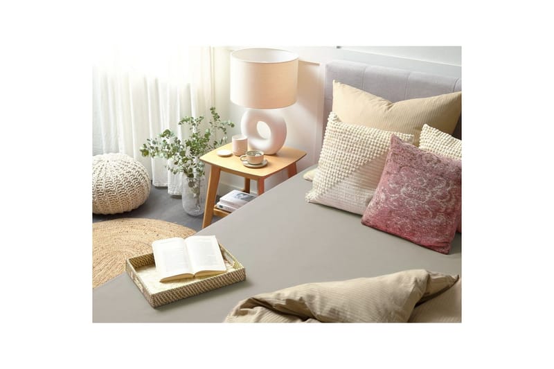 Dra-på-lakan Janbu Taupe, 160x200 cm - Taupe, 160x200 cm - Textil & mattor - Sängkläder - Lakan - Dra på lakan