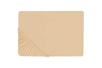 Dra-på-lakan Janbu Sandbeige, 90x200 cm
