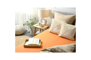 Dra-på-lakan Janbu Orange, 140x200 cm - Orange, 140x200 cm - Textil & mattor - Sängkläder - Lakan - Dra på lakan