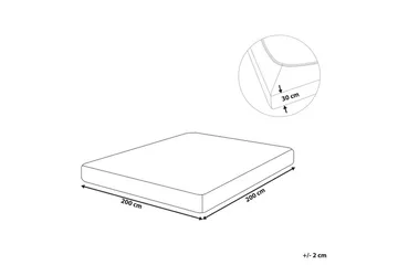 Dra-på-lakan Janbu Vinröd, 200x200 cm - Vinröd, 200x200 cm - Textil & mattor - Sängkläder - Lakan - Dra på lakan