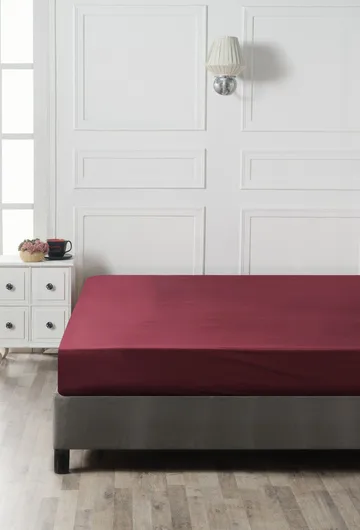 Talvenis Dra-på-lakan 140x190cm - Mörkröd - Textil & mattor - Sängkläder - Lakan - Dra på lakan