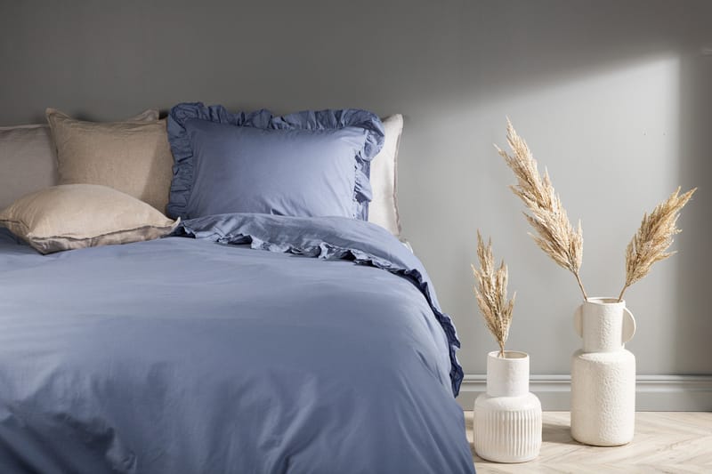 Levi Bäddset 2-Dels 150x200/50x60 cm - Blå - Textil & mattor - Sängkläder