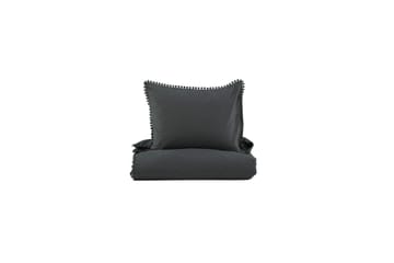 Livia Bäddset 2-Dels 150x200/50x60 cm - Antracit - Textil & mattor - Sängkläder