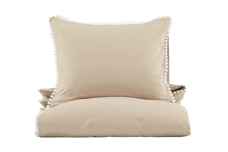 Livia Bäddset 2-Dels 150x200/50x60 cm, Beige/Vit
