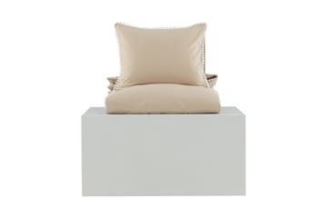 Livia Bäddset 2-Dels 150x200/50x60 cm - Beige/Vit - Textil & mattor - Sängkläder