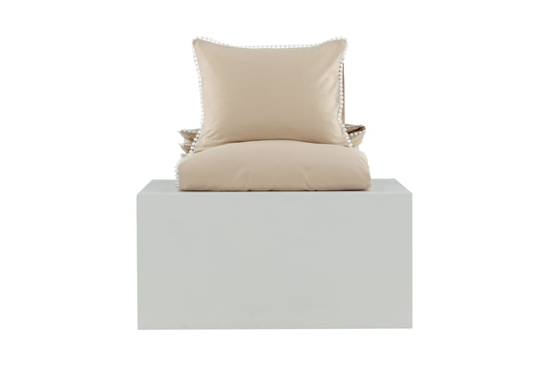 Livia Bäddset 2-Dels 150x200/50x60 cm - Beige/Vit - Textil & mattor - Sängkläder