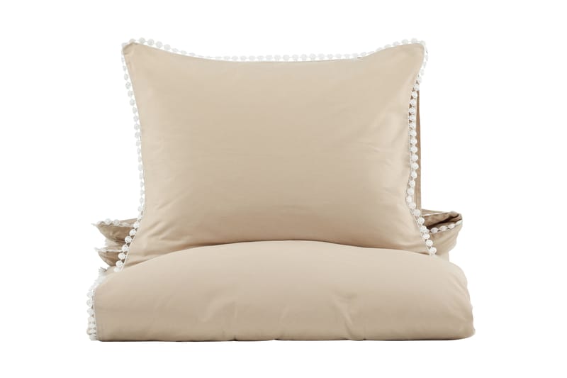 Livia Bäddset 2-Dels 150x200/50x60 cm - Beige/Vit - Textil & mattor - Sängkläder