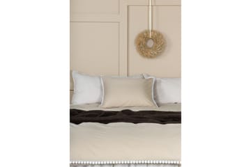 Livia Bäddset 2-Dels 150x200/50x60 cm - Beige/Vit - Textil & mattor - Sängkläder