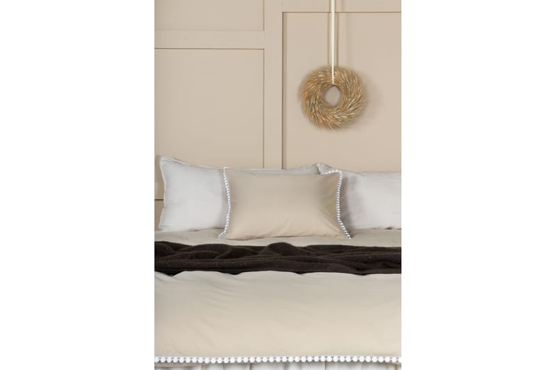 Livia Bäddset 2-Dels 150x200/50x60 cm - Beige/Vit - Textil & mattor - Sängkläder