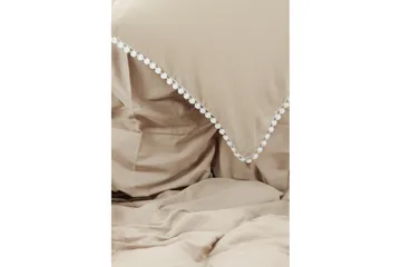 Livia Bäddset 2-Dels 150x200/50x60 cm - Beige/Vit - Textil & mattor - Sängkläder