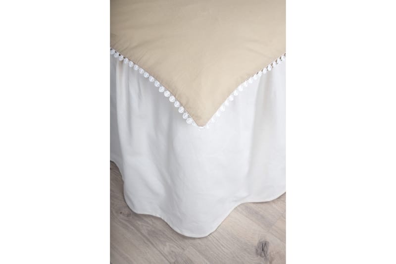 Livia Bäddset 2-Dels 150x200/50x60 cm - Beige/Vit - Textil & mattor - Sängkläder