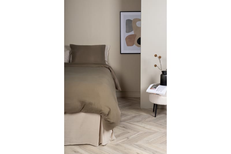 Mila Bäddset 2-Dels 150x200/50x60 cm - Brun - Textil & mattor - Sängkläder