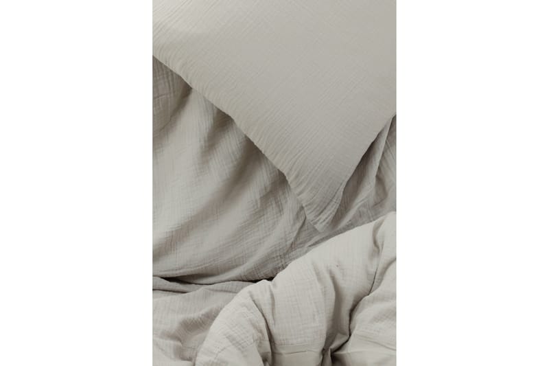 Mila Bäddset 2-Dels 150x200/50x60 cm - Ljusgrå - Textil & mattor - Sängkläder