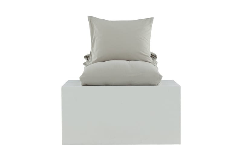 Mila Bäddset 2-Dels 150x200/50x60 cm - Ljusgrå - Textil & mattor - Sängkläder
