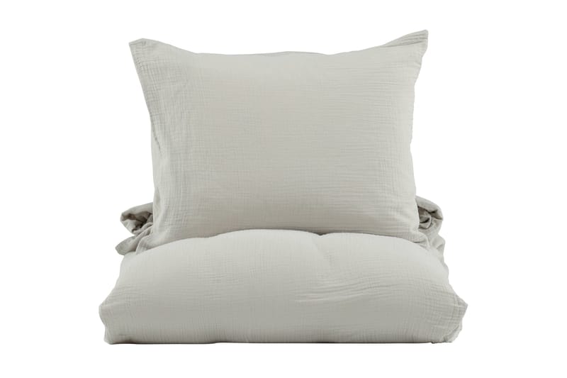 Mila Bäddset 2-Dels 150x200/50x60 cm - Ljusgrå - Textil & mattor - Sängkläder