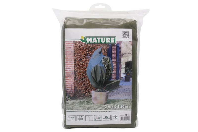 Nature Frostskydd för växter fleece 70 g/m grön 1,5x2 m - Grön - Sängkläder - Täcke