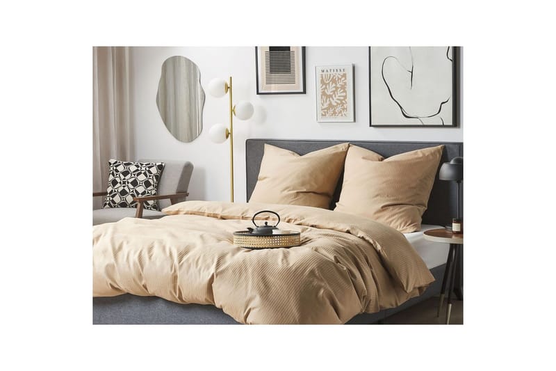Påslakanset Avondale Beige, 220x155 cm - Beige, 220x155 cm - Textil & mattor - Sängkläder - Bäddset & påslakanset
