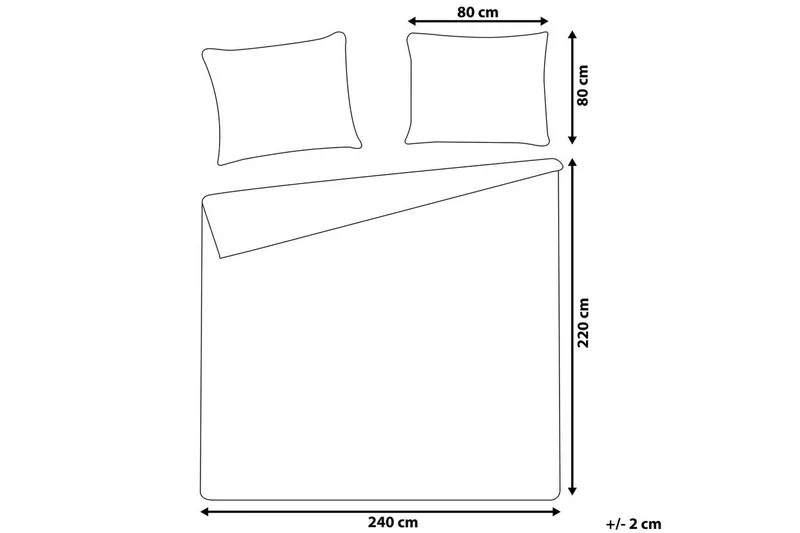 Påslakanset Avondale Grå, 220x240 cm - Grå, 220x240 cm - Textil & mattor - Sängkläder