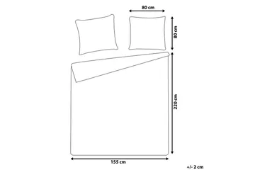 Påslakanset Ballard 220x155 cm - 220x155 cm - Textil & mattor - Sängkläder - Bäddset & påslakanset