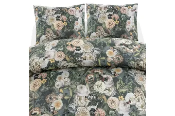 Påslakanset Dubbelsäng 3-Dels Abigail Grön - Borganäs of Sweden - Textil & mattor - Sängkläder - Bäddset & påslakanset