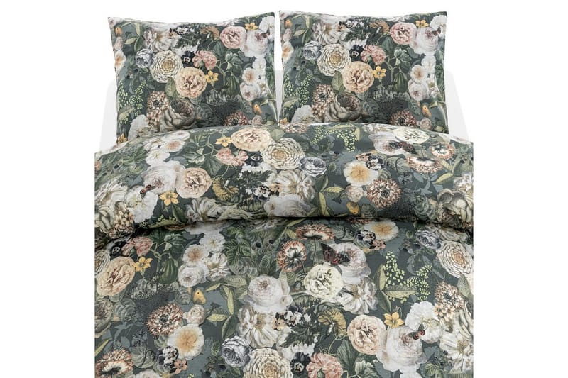 Påslakanset Dubbelsäng 3-Dels Abigail Grön, Borganäs of Sweden