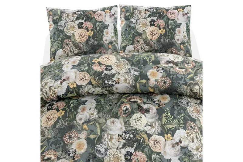 Påslakanset Dubbelsäng 3-Dels Abigail Grön, Borganäs