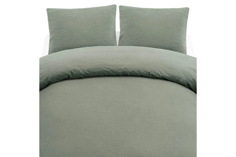 Påslakanset Dubbelsäng 3-Dels Rolling, Grön