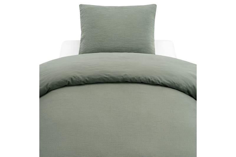 Påslakanset Dubbelsäng 3-Dels Rolling - Grön - Textil & mattor - Sängkläder - Bäddset & påslakanset