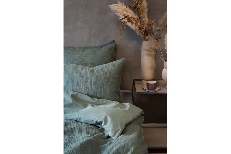 Påslakanset Dubbelsäng 3-Dels Rolling - Grön - Textil & mattor - Sängkläder - Bäddset & påslakanset