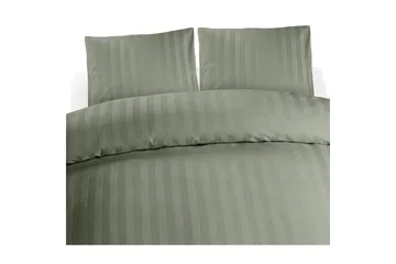 Påslakanset Dubbelsäng 3-Dels Satin - Grön - Textil & mattor - Sängkläder - Bäddset & påslakanset