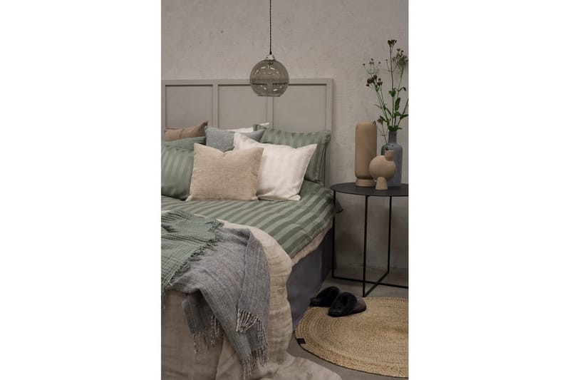 Påslakanset Dubbelsäng 3-Dels Satin - Grön - Textil & mattor - Sängkläder - Bäddset & påslakanset