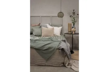 Påslakanset Dubbelsäng 3-Dels Satin - Grön - Textil & mattor - Sängkläder