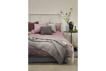 Påslakanset Dubbelsäng 3-Dels Satin - Lila - Textil & mattor - Sängkläder - Bäddset & påslakanset