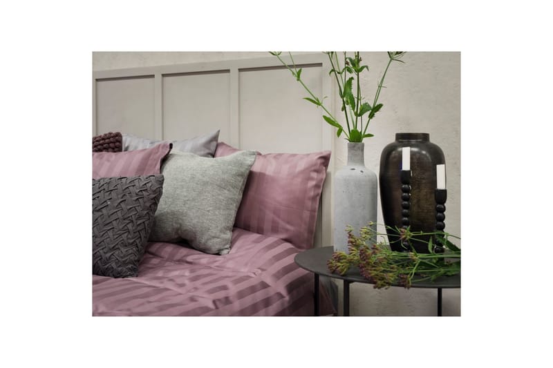 Påslakanset Dubbelsäng 3-Dels Satin - Lila - Textil & mattor - Sängkläder - Bäddset & påslakanset