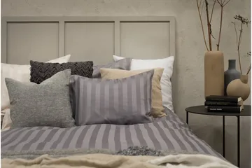 Påslakanset Dubbelsäng 3-Dels Satin - Ljusgrå - Textil & mattor - Sängkläder - Bäddset & påslakanset