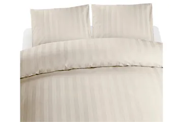 Påslakanset Dubbelsäng 3-Dels Satin - Sand - Textil & mattor - Sängkläder