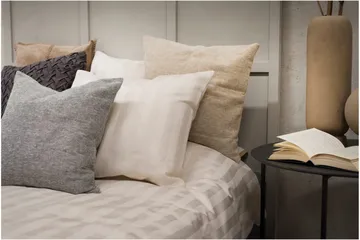 Påslakanset Dubbelsäng 3-Dels Satin - Sand - Textil & mattor - Sängkläder