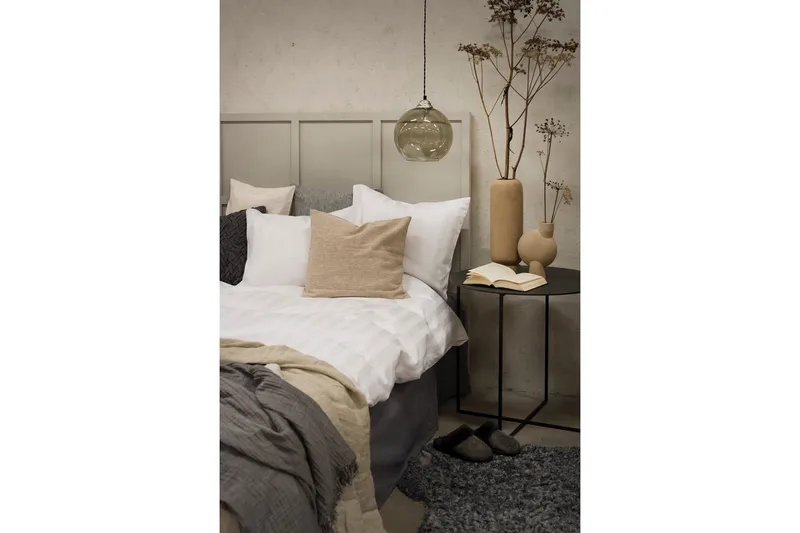 Påslakanset Dubbelsäng 3-Dels Satin - Vit - Textil & mattor - Sängkläder - Bäddset & påslakanset