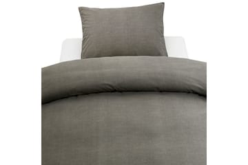 Påslakanset Dubbelsäng 3-Dels Washed - Grå - Textil & mattor - Sängkläder - Bäddset & påslakanset