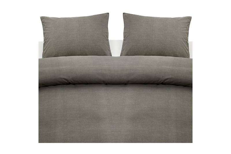 Påslakanset Dubbelsäng 3-Dels Washed - Grå - Textil & mattor - Sängkläder - Bäddset & påslakanset