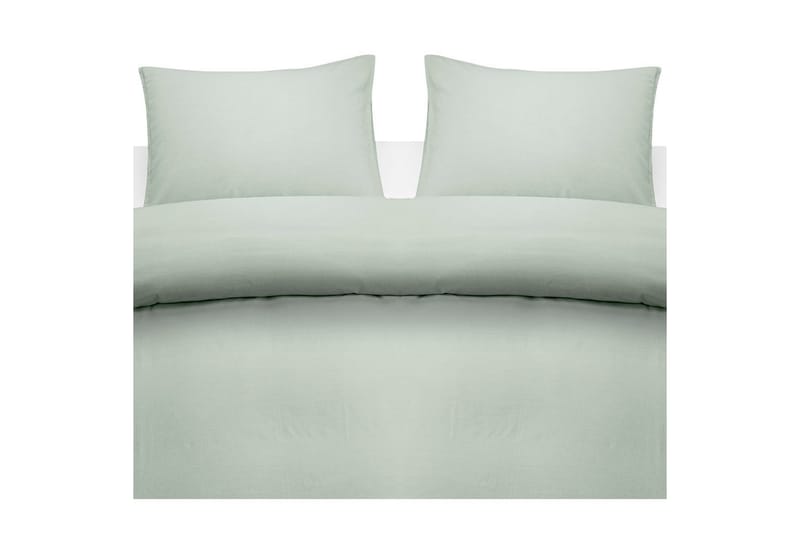 Påslakanset Dubbelsäng 3-Dels Washed - Grön - Textil & mattor - Sängkläder - Bäddset & påslakanset